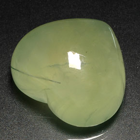 40.95캐럿 천연 라임 그린 프레나이트, 투명한, 22×19.8 mm, 투명/반투명