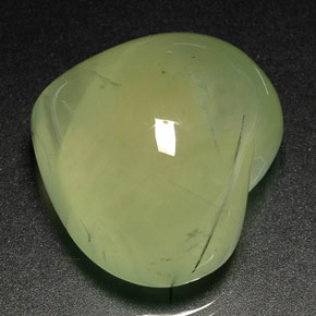 40.95캐럿 천연 라임 그린 프레나이트, 투명한, 22×19.8 mm, 투명/반투명