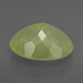 9.33캐럿 천연 그린 프레나이트, 투명한, 16×12 mm, 투명/반투명