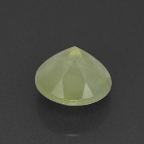 2.15캐럿 천연 그린 프레나이트, 투명한, 8.01 mm, 투명/반투명
