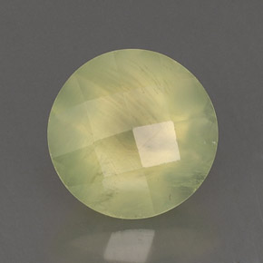 1.94캐럿 천연 그린 프레나이트, 투명한, 7.85 mm, 투명/반투명