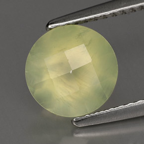 1.94캐럿 천연 그린 프레나이트, 투명한, 7.85 mm, 투명/반투명