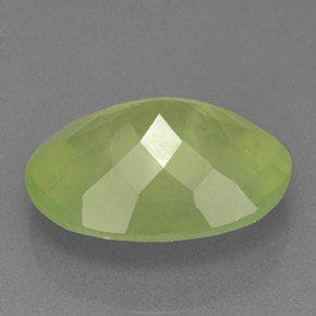 8.52캐럿 천연 그린 프레나이트, 투명한, 16×12.1 mm, 투명/반투명