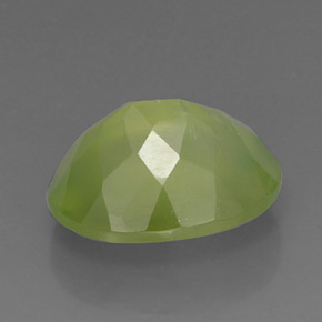 10.75캐럿 천연 그린 프레나이트, 투명한, 16×11.9 mm, 투명/반투명