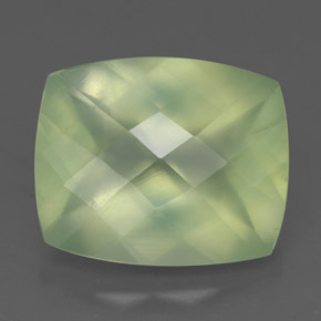 5.65캐럿 천연 그린 프레나이트, 투명한, 12.2×10 mm, 투명/반투명