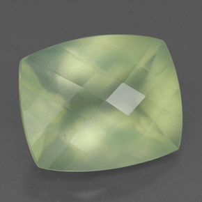 5.65캐럿 천연 그린 프레나이트, 투명한, 12.2×10 mm, 투명/반투명