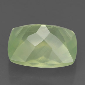 5.65캐럿 천연 그린 프레나이트, 투명한, 12.2×10 mm, 투명/반투명