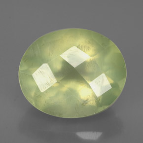 5.21캐럿 천연 그린 프레나이트, 투명한, 11.9×10 mm, 투명/반투명