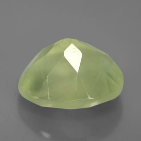 5.21캐럿 천연 그린 프레나이트, 투명한, 11.9×10 mm, 투명/반투명