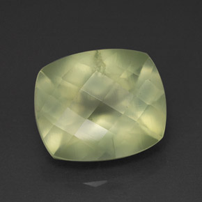 5.60캐럿 천연 그린 프레나이트, 투명한, 11.9×10 mm, 투명/반투명