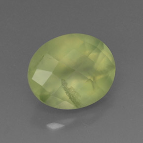 4.96캐럿 천연 그린 프레나이트, 투명한, 11.9×10 mm, 투명/반투명