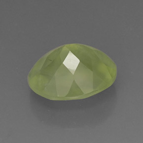 4.96캐럿 천연 그린 프레나이트, 투명한, 11.9×10 mm, 투명/반투명