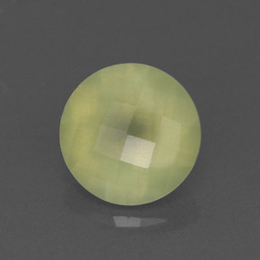 1.96캐럿 천연 그린 프레나이트, 투명한, 7.98 mm, 투명/반투명
