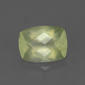 1.36캐럿 천연 그린 프레나이트, 투명한, 8.1×6.1 mm, 투명/반투명