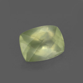 1.36캐럿 천연 그린 프레나이트, 투명한, 8.1×6.1 mm, 투명/반투명