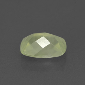 1.36캐럿 천연 그린 프레나이트, 투명한, 8.1×6.1 mm, 투명/반투명