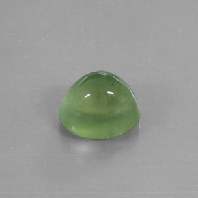 4.19캐럿 천연 그린 프레나이트, 투명한, 9.8×7.9 mm, 투명/반투명