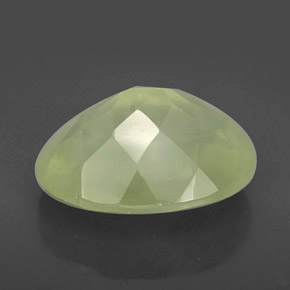 9.59캐럿 천연 그린 프레나이트, 투명한, 16×12 mm, 투명/반투명