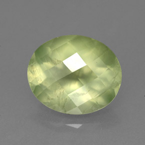 4.67캐럿 천연 그린 프레나이트, 투명한, 12×10 mm, 투명/반투명