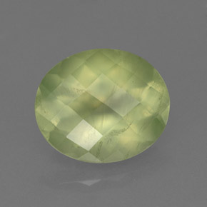 4.67캐럿 천연 그린 프레나이트, 투명한, 12×10 mm, 투명/반투명