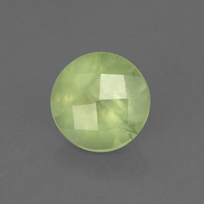 1.95캐럿 천연 그린 프레나이트, 투명한, 7.85 mm, 투명/반투명