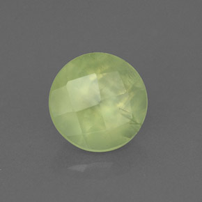 1.95캐럿 천연 그린 프레나이트, 투명한, 7.85 mm, 투명/반투명