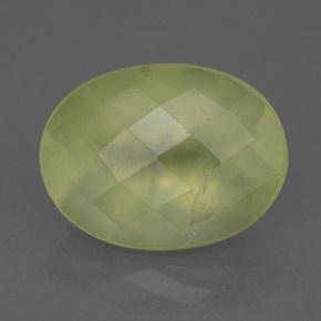 10.52캐럿 천연 그린 프레나이트, 투명한, 15.9×12 mm, 투명/반투명