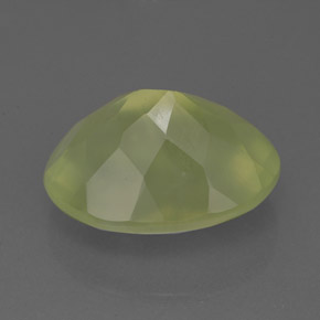 10.52캐럿 천연 그린 프레나이트, 투명한, 15.9×12 mm, 투명/반투명