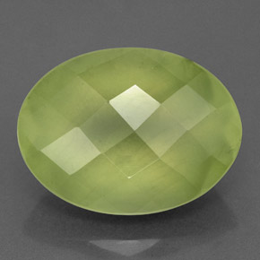 9.44캐럿 천연 그린 프레나이트, 투명한, 15.7×11.7 mm, 투명/반투명