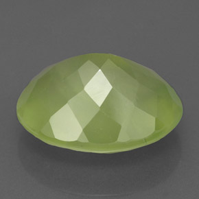 9.44캐럿 천연 그린 프레나이트, 투명한, 15.7×11.7 mm, 투명/반투명