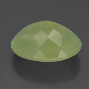 9.33캐럿 천연 그린 프레나이트, 투명한, 15.7×12 mm, 투명/반투명