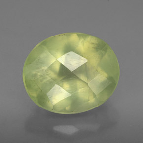 4.98캐럿 천연 그린 프레나이트, 투명한, 11.9×10 mm, 투명/반투명