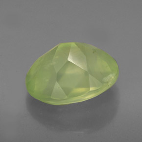 4.98캐럿 천연 그린 프레나이트, 투명한, 11.9×10 mm, 투명/반투명