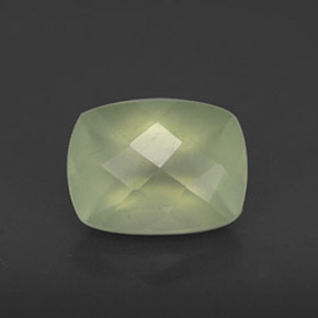 1.43캐럿 천연 그린 프레나이트, 투명한, 8×6 mm, 투명/반투명