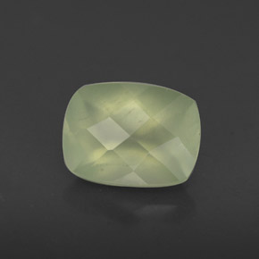 1.43캐럿 천연 그린 프레나이트, 투명한, 8×6 mm, 투명/반투명