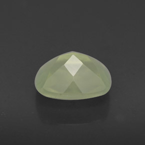 1.43캐럿 천연 그린 프레나이트, 투명한, 8×6 mm, 투명/반투명