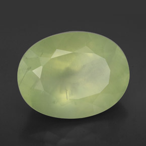 9.40캐럿 천연 그린 프레나이트, 투명한, 16×12.1 mm, 투명/반투명