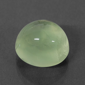 4.57캐럿 천연 그린 프레나이트, 투명한, 9.7×8.3 mm, 투명/반투명