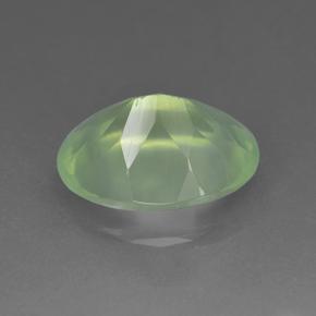 5.78캐럿 천연 Olive Green  프레나이트, 타원형 컷, 14×10 mm, 투명한