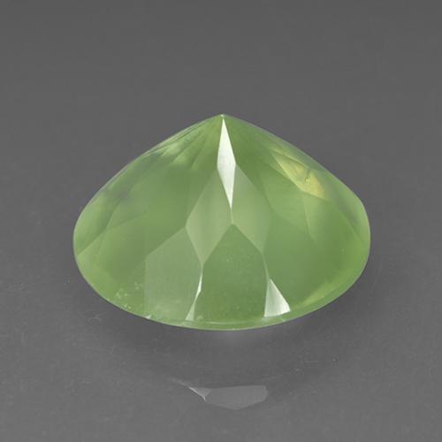 9.10캐럿 천연 라임 그린 프레나이트, 라운드 컷, 13.94 mm, 투명한