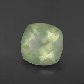 3.86캐럿 천연 그린 프레나이트, 투명한, 10.1×10 mm, 투명/반투명