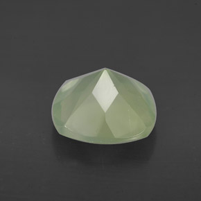 3.86캐럿 천연 그린 프레나이트, 투명한, 10.1×10 mm, 투명/반투명