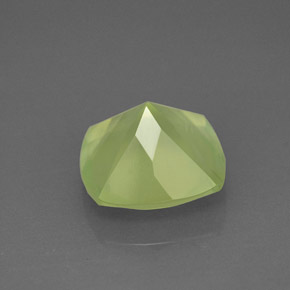 3.95캐럿 천연 그린 프레나이트, 투명한, 10×10 mm, 투명/반투명