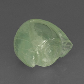 18.17캐럿 천연 그린 프레나이트, 투명한, 15.6×13.6 mm, 투명/반투명