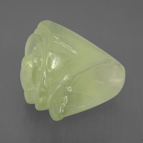 8.39캐럿 천연 그린 프레나이트, 투명한, 13.4×12.2 mm, 투명/반투명