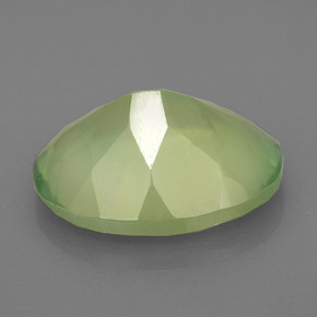 8.74캐럿 천연 그린 프레나이트, 투명한, 16×12 mm, 투명/반투명