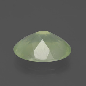 8.36캐럿 천연 그린 프레나이트, 타원형 컷, 16.1×12.1 mm, 투명한