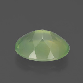 8.66캐럿 천연 그린 프레나이트, 타원형 컷, 15.9×12 mm, 투명한