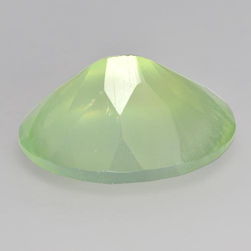 8.98캐럿 천연 Medium Green  프레나이트, 타원형 컷, 15.9×12 mm, 투명한