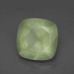 7.15캐럿 천연 그린 프레나이트, 투명한, 12×12 mm, 투명/반투명